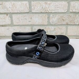 Merrell Encore Mary Jane Black Mesh Shoes Size 9.5 Outdoor Hiking Comfort Casual